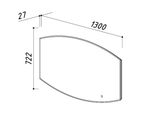 Зеркало 130x72,2 см Belux Версаль В 130