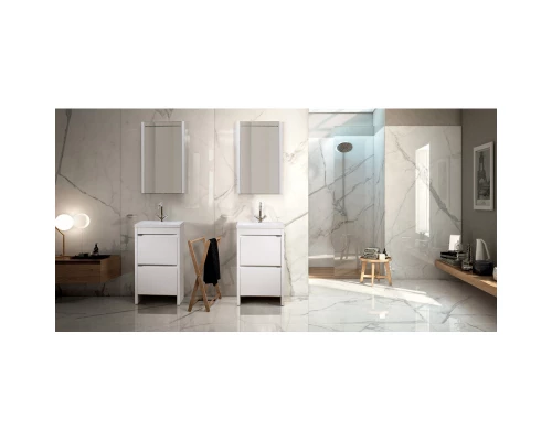 Зеркало 49,2x80 см белый глянец Belux Мадрид В 50