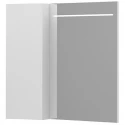 Зеркальный шкаф 78x80 см белый глянец L Belux Мадрид В 80 Ш