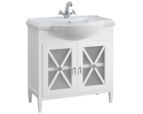 Тумба белый глянец 77,2 см Belux Рояль Н 80