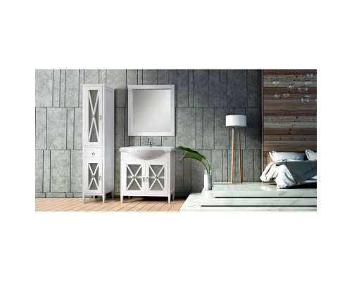 Пенал напольный белый глянец L Belux Рояль П 30-01