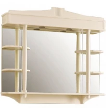 Зеркальный шкаф 109,4x95,5 см слоновая кость Belux Флоренция В 105