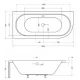 Акриловая ванна 150x74,5 см L Besco Avita WAV-150-NL