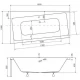 Акриловая ванна 160x100 см L Besco Infinity WAI-160-NL