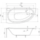 Акриловая ванна 150x69 см L Besco Mini WAM-150-MNL