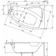 Акриловая ванна 139,5x90 см R Besco Rima WAR-140-NP