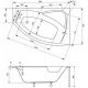 Акриловая ванна 150x95 см R Besco Rima WAR-150-NP