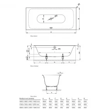 Стальная ванна 190x90 см Bette Lux 3442-000 PLUS с покрытием BetteGlasur Plus