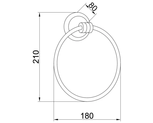 Кольцо для полотенец Boheme Hermitage 10324