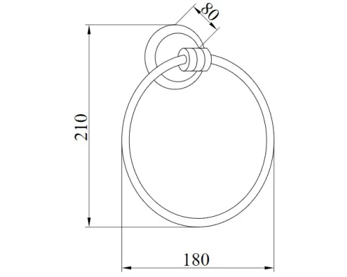 Кольцо для полотенец Boheme Hermitage 10384