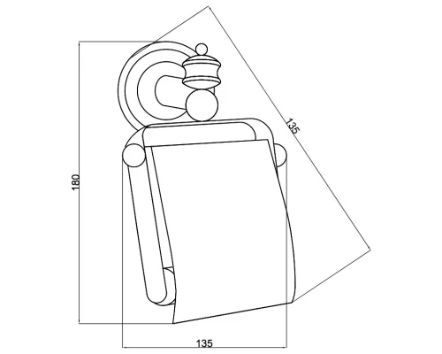 Держатель туалетной бумаги Boheme Palazzo 10101