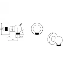 Подключение для душевого шланга Boheme Imperiale 605