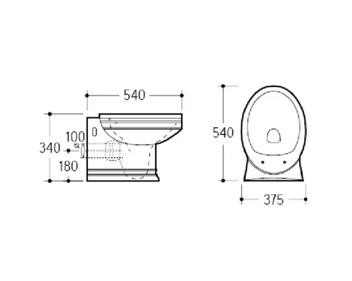 Подвесной унитаз Boheme Puro 954