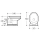 Подвесной унитаз Boheme Puro 954