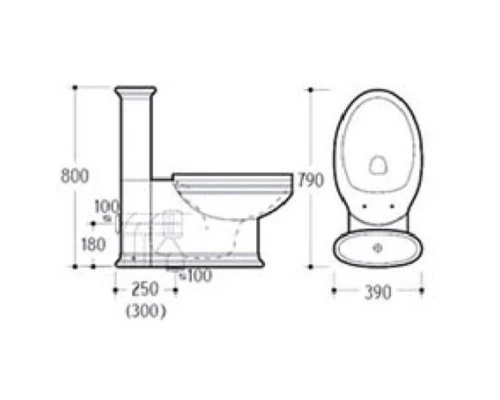 Унитаз-компакт Boheme Puro 959