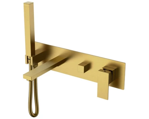 Смеситель для ванны Boheme Qubic 474-2-BR