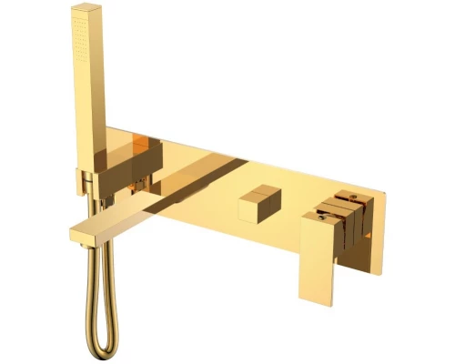 Смеситель для ванны Boheme Qubic 474-2-G