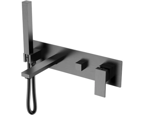 Смеситель для ванны Boheme Qubic 474-2-GM