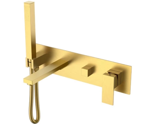 Смеситель для ванны Boheme Qubic 474-2-MG