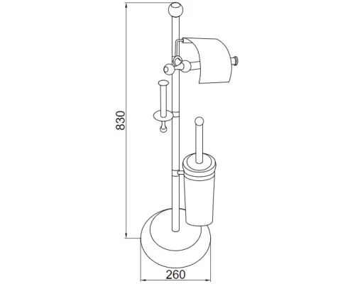 Комплект для туалета Boheme Hermitage 10398
