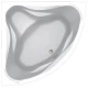 Акриловая ванна 140x140 см C-Bath Aurora CBS001003