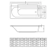 Акриловая ванна 170x75 см C-Bath Geba CBQ009001