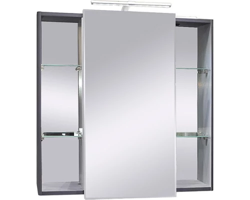 Зеркальный шкаф 79,2x76,5 см графит матовый Caprigo Accord 2231-TP810