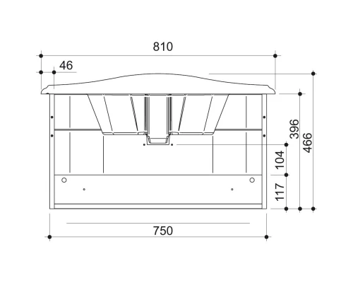 Тумба капучино глянец 75 см Caprigo Nokturn 1312-TP019