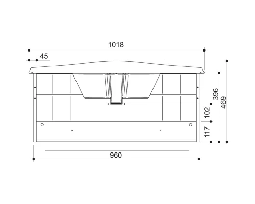 Тумба магнолия 96 см Caprigo Nokturn 1314-TP800