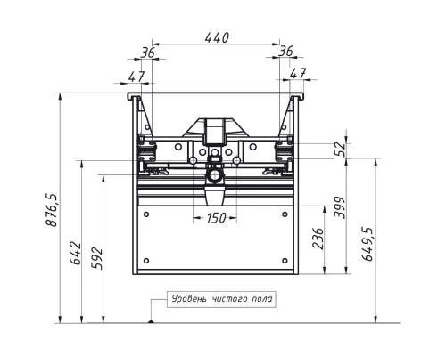 Тумба дуб мадуро 57,8 см Caprigo Seattle 34715-Дуб мадуро