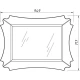 Зеркало 94,9x71,7 см белый матовый Caprigo Bourget 11030-B016