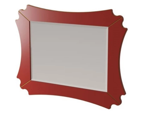 Зеркало 94,9x71,7 см красный матовый Caprigo Bourget 11030-B014