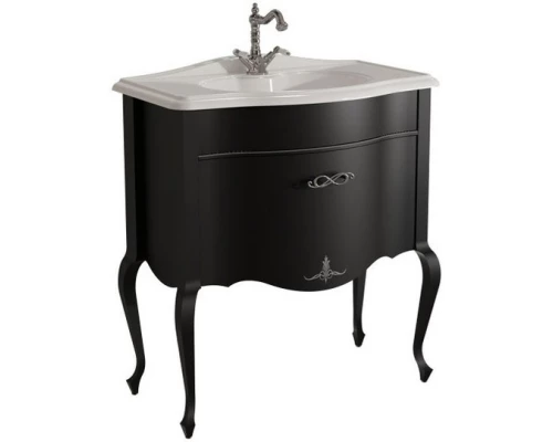 Тумба черный матовый 80,6 см Caprigo Bourget 11012-B042