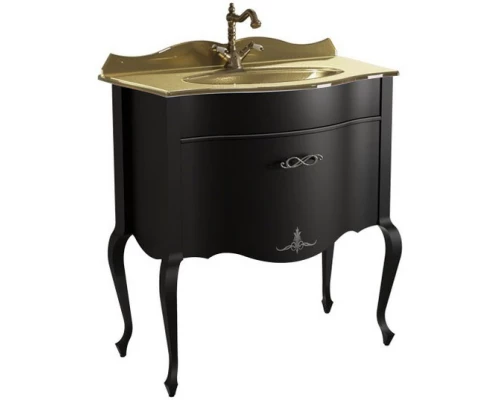 Тумба черный матовый 80,6 см Caprigo Bourget 11012-B042