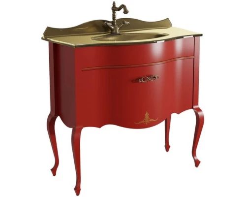 Тумба красный матовый 90,6 см Caprigo Bourget 11013-B014