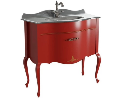 Тумба красный матовый 90,6 см Caprigo Bourget 11013-B014