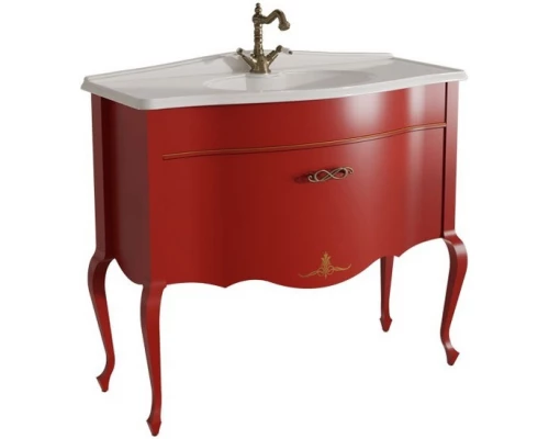 Тумба красный матовый 101,6 см Caprigo Bourget 11014-B014