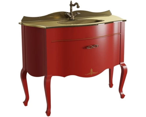 Тумба красный матовый 115 см Caprigo Bourget 11016-B014