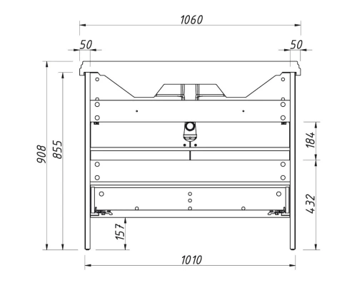 Тумба керамик 101 см Caprigo Genova 34415-TP812