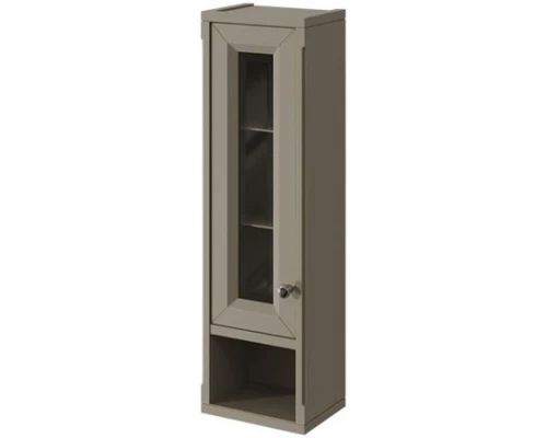 Шкаф одностворчатый серый матовый L Caprigo Jardin 10490L-B021