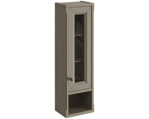 Шкаф одностворчатый серый матовый R Caprigo Jardin 10490R-B021