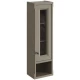 Шкаф одностворчатый серый матовый R Caprigo Jardin 10490R-B021