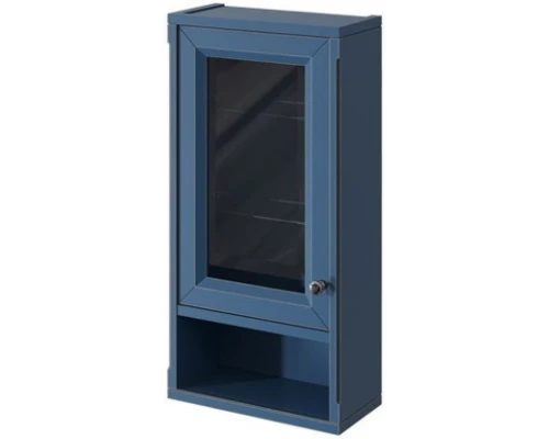 Шкаф одностворчатый синий матовый L Caprigo Jardin 10492L-B036