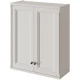 Шкаф двустворчатый белый матовый Caprigo Jardin 10495-B031G