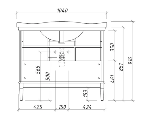 Тумба белый матовый 99,9 см Caprigo Jardin 10423-B031G