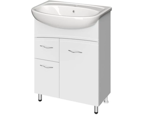 Тумба белый глянец 59 см Cersanit Erica New SU-ERN-ERI60