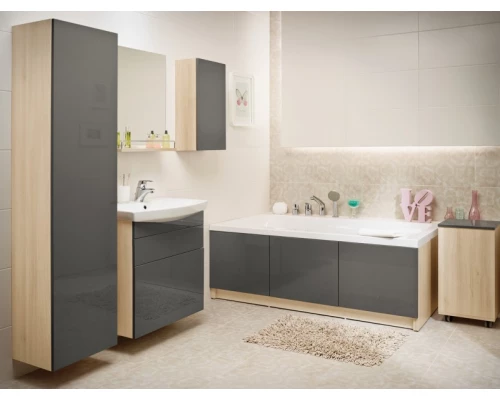 Тумба серый/ясень 79 см Cersanit Smart SU-SMA-CO80/Gr