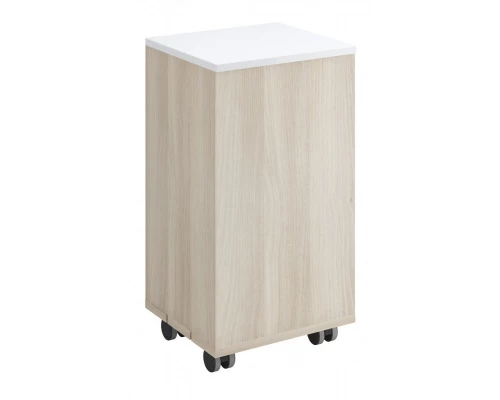 Тумба на колесах белый/ясень Cersanit Smart KD-SMA/Wh