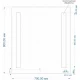 Зеркало 70x80 см Cersanit Base LU-LED020*70-b-Os