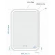 Зеркало 55x80 см Cersanit Design Pro LU-LED051*55-p-Os